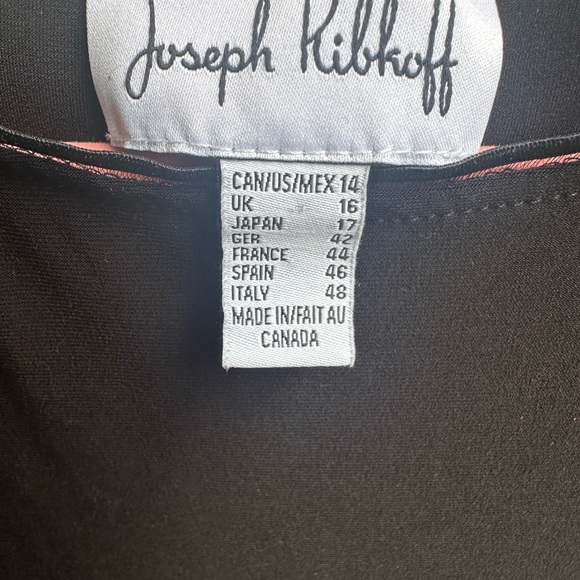 Joseph Ribkoff  long black silky tank -size 14 - Picture 4 of 5